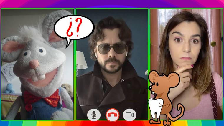 El agente secreto del Ratoncito Pérez visita a Jimena y Oliverio