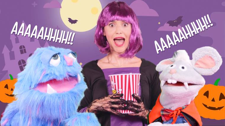 Fiesta de Halloween de Jimena y Oliverio. ¡El monstruo Tristán da un gran susto a Oli!