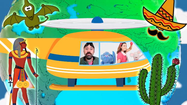 CANCIÓN PARA NIÑOS HELICÓPTERO DE PAPEL CON JIMENA Y OLIVERIO